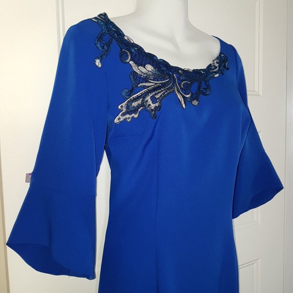 OLIMARA Blue Classic, Occasion Dress, Made in Spain, sz 6/8 - Picture 4 of 12